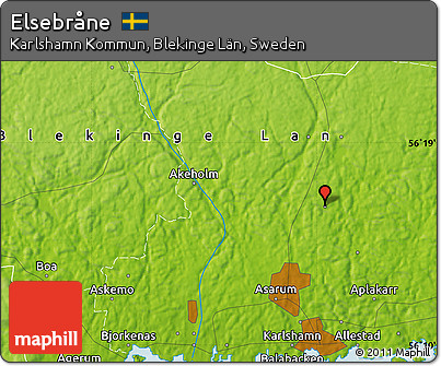 Physical Map of Elsebråne