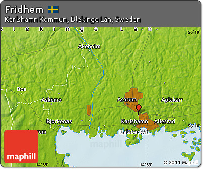 Physical Map of Fridhem