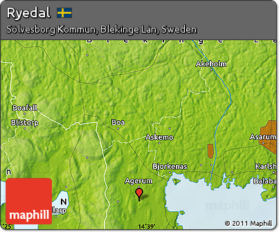 Physical Map of Ryedal