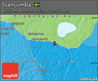 Political Map of Svansjömåla