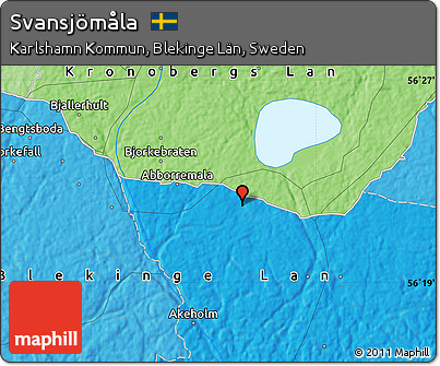Political Map of Svansjömåla