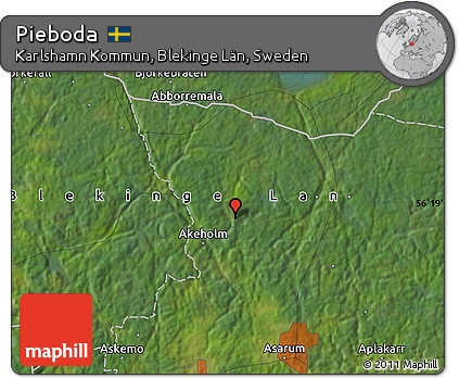 Satellite Map of Pieboda