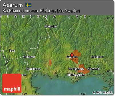 Satellite Map of Asarum