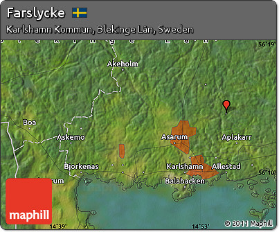 Satellite Map of Farslycke