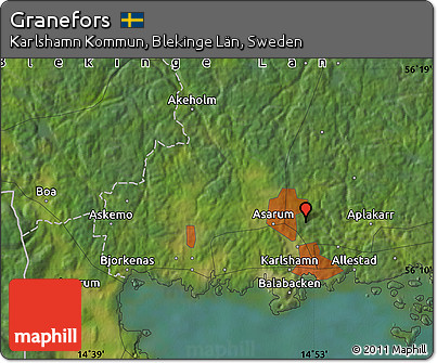 Satellite Map of Granefors