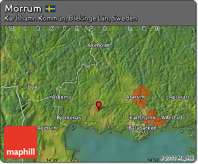 Satellite Map of Mörrum