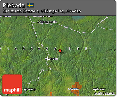 Satellite Map of Pieboda