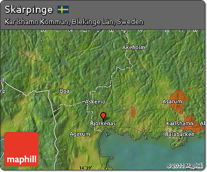 Satellite Map of Skärpinge