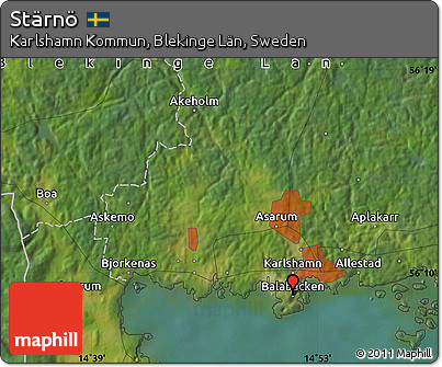 Satellite Map of Stärnö