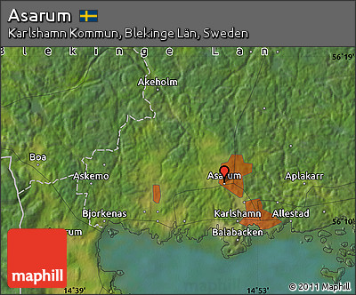 Satellite Map of Asarum