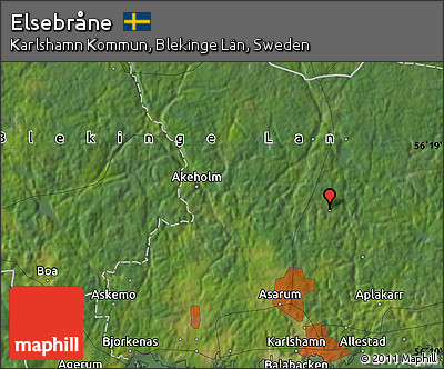 Satellite Map of Elsebråne