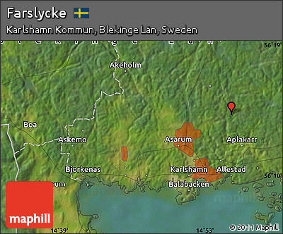 Satellite Map of Farslycke