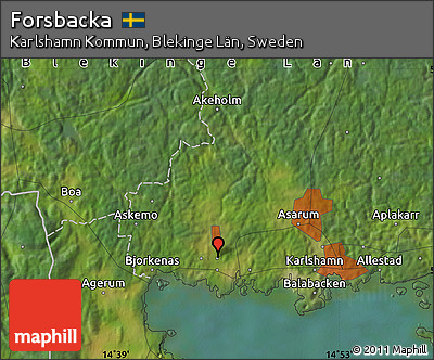 Satellite Map of Forsbacka