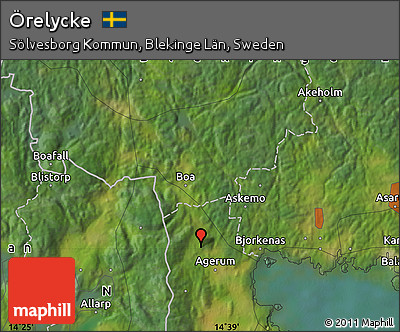 Satellite Map of Örelycke