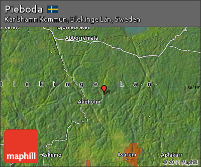 Satellite Map of Pieboda