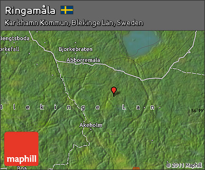 Satellite Map of Ringamåla