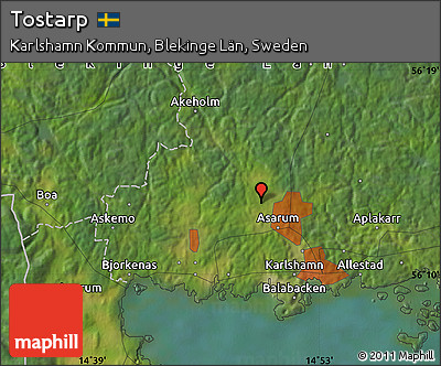 Satellite Map of Tostarp