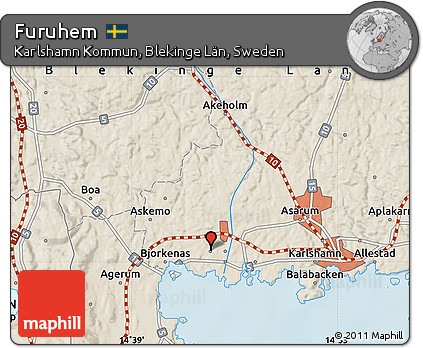 Shaded Relief Map of Furuhem