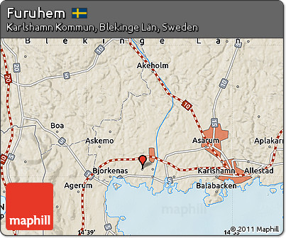 Shaded Relief Map of Furuhem