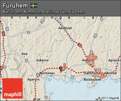 Shaded Relief Map of Furuhem