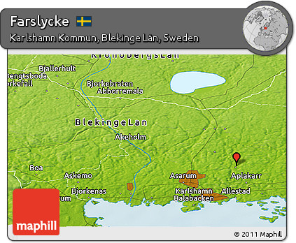 Physical Panoramic Map of Farslycke