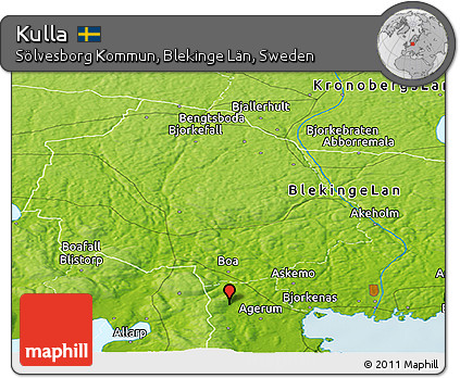 Physical Panoramic Map of Kulla