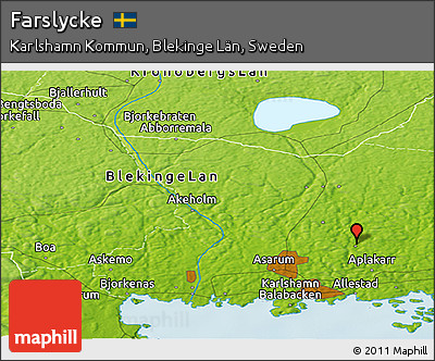 Physical Panoramic Map of Farslycke