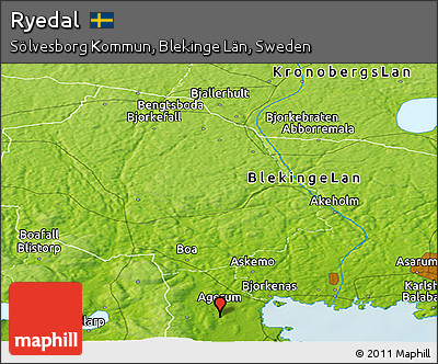 Physical Panoramic Map of Ryedal