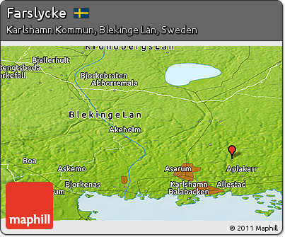 Physical Panoramic Map of Farslycke