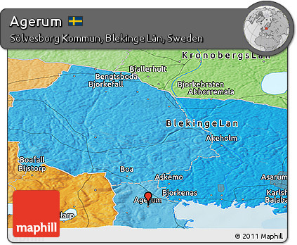 Political Panoramic Map of Agerum