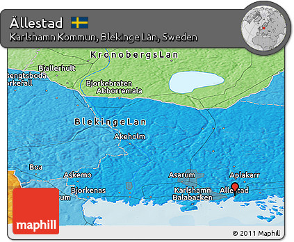 Political Panoramic Map of Ällestad