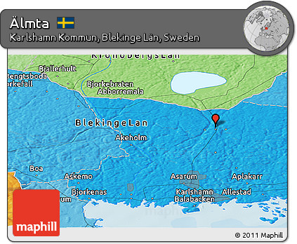 Political Panoramic Map of Älmta