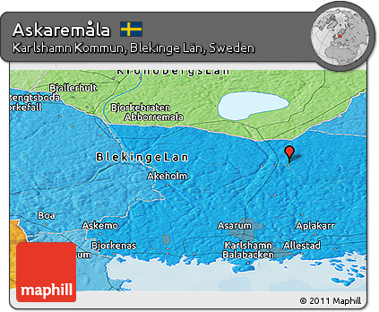 Political Panoramic Map of Askaremåla