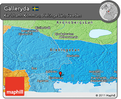 Political Panoramic Map of Galleryda