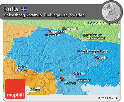Political Panoramic Map of Kulla