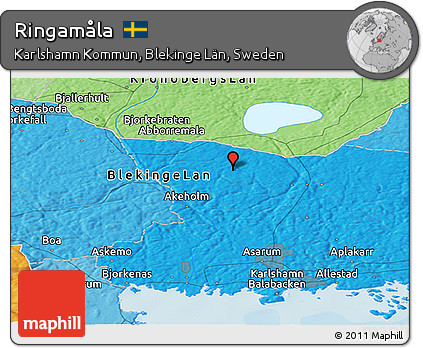 Political Panoramic Map of Ringamåla