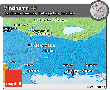 Political Panoramic Map of Vindhamn
