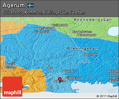 Political Panoramic Map of Agerum