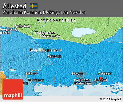 Political Panoramic Map of Ällestad