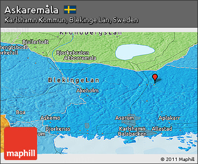 Political Panoramic Map of Askaremåla