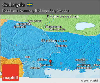 Political Panoramic Map of Galleryda