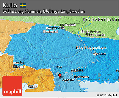 Political Panoramic Map of Kulla