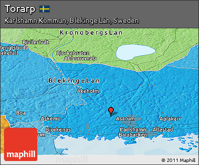 Political Panoramic Map of Torarp