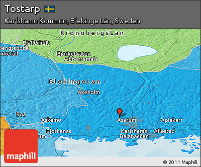 Political Panoramic Map of Tostarp