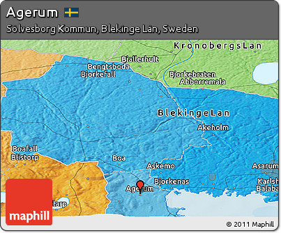 Political Panoramic Map of Agerum