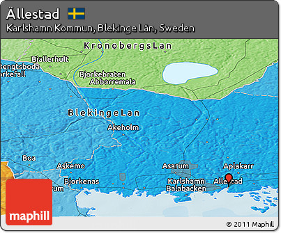 Political Panoramic Map of Ällestad