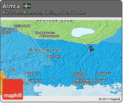 Political Panoramic Map of Älmta
