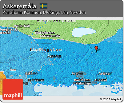 Political Panoramic Map of Askaremåla