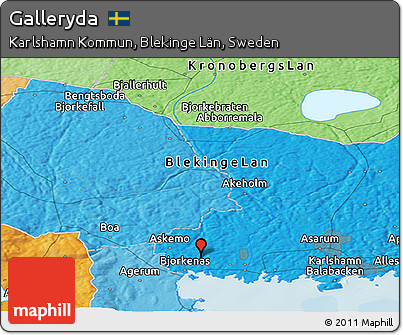 Political Panoramic Map of Galleryda