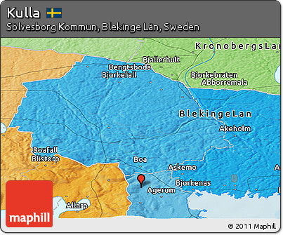 Political Panoramic Map of Kulla
